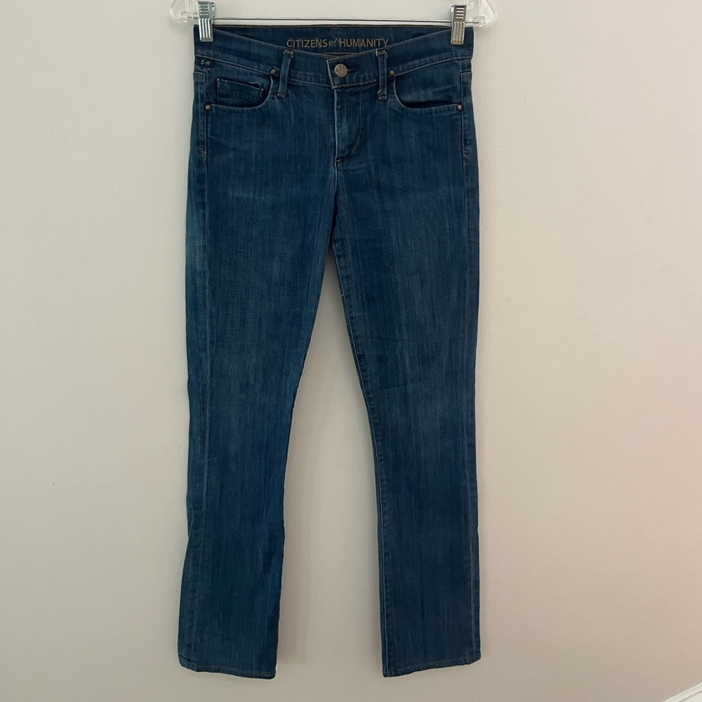 Citizens of Humanity Women’s Medium Rise Straight Leg Medium Wash Jeans